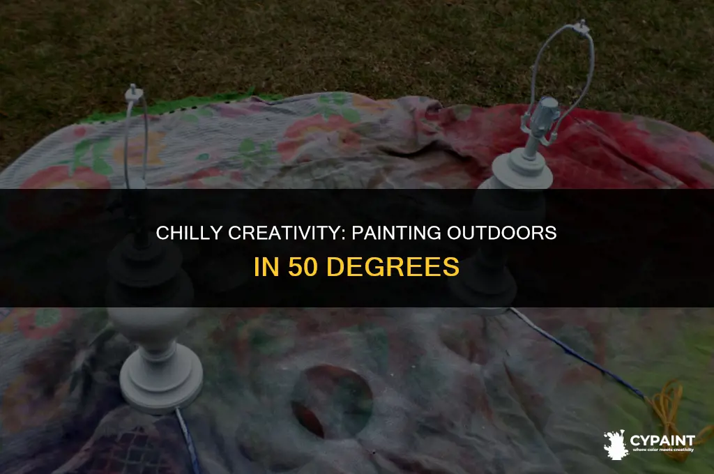 can you paint outside in 50 degree weather