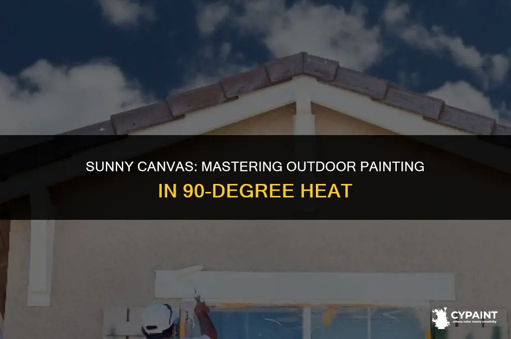 can you paint outside in 90 degree weather