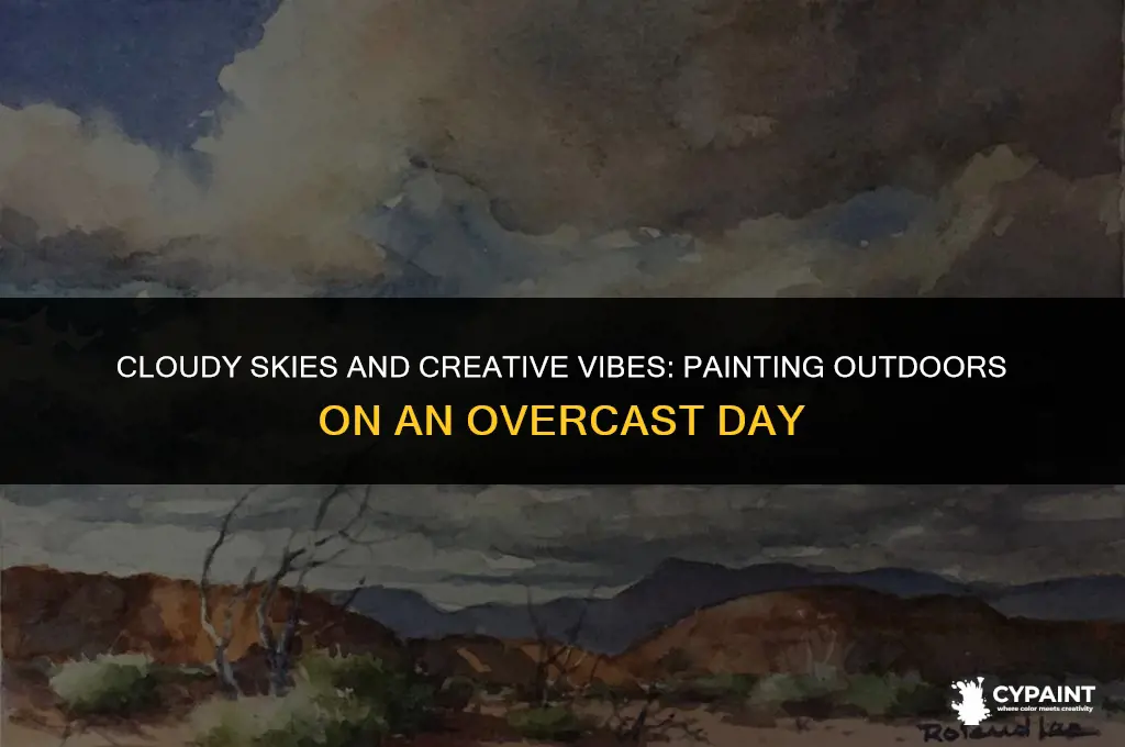 can you paint outside on a cloudy day
