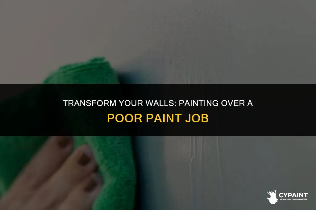 can you paint over a bad paint job