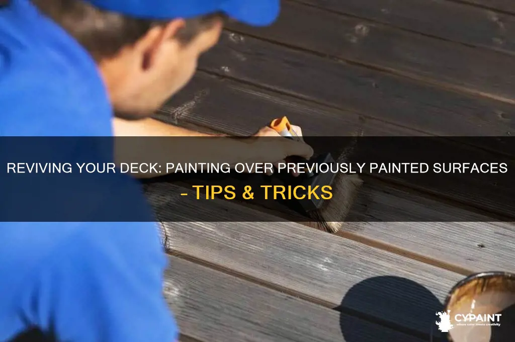 can you paint over a deck that has been painted