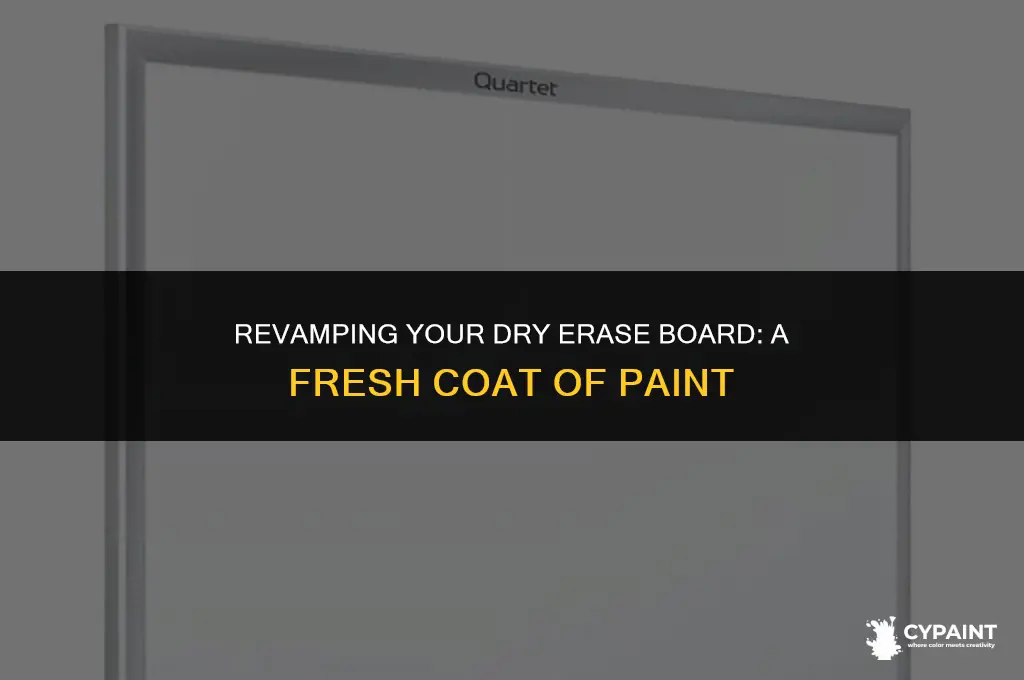 can you paint over a dry erase board