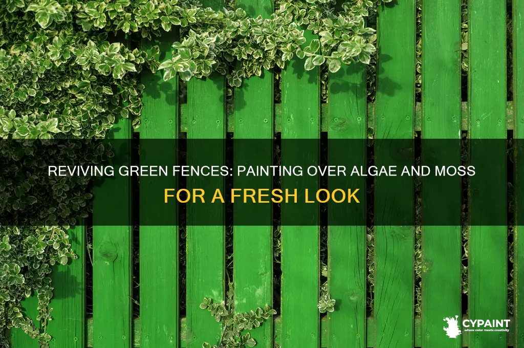 can you paint over a fence that has gone green
