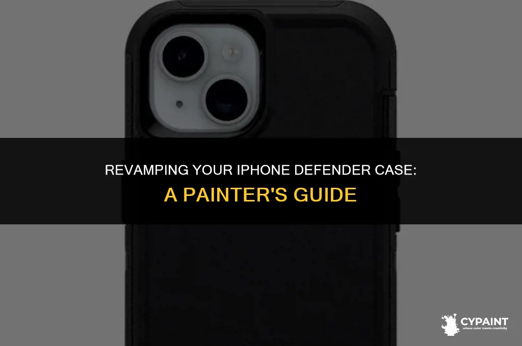can you paint over a iphone defender case