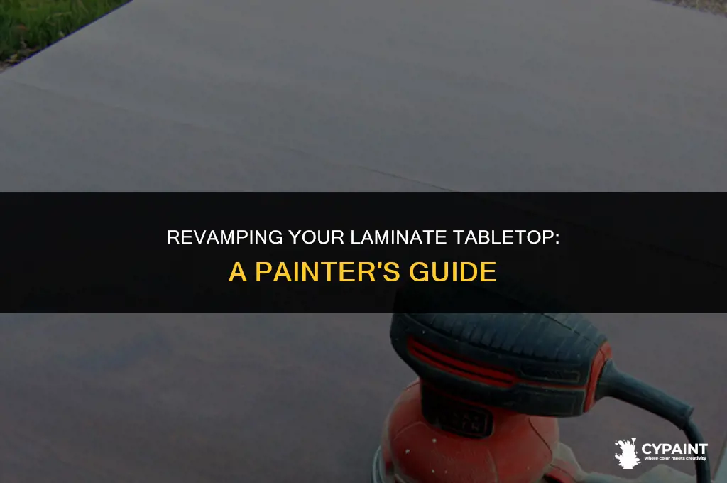 can you paint over a laminate table top