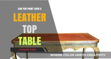 Revamping Your Leather Top Table: A Painter's Guide