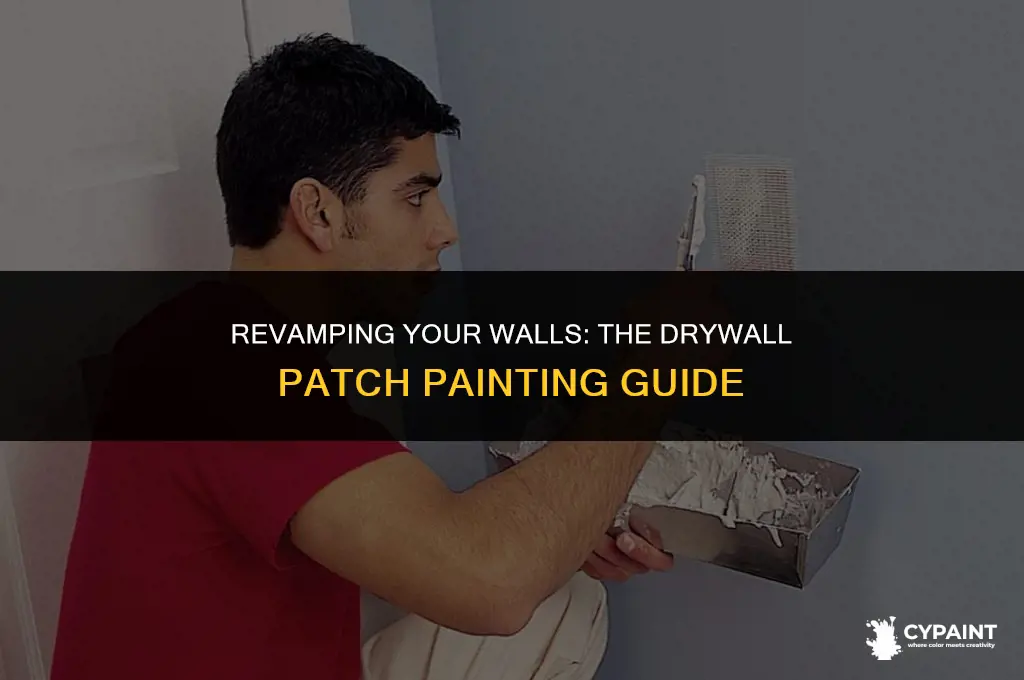 can you paint over a patch of drywall