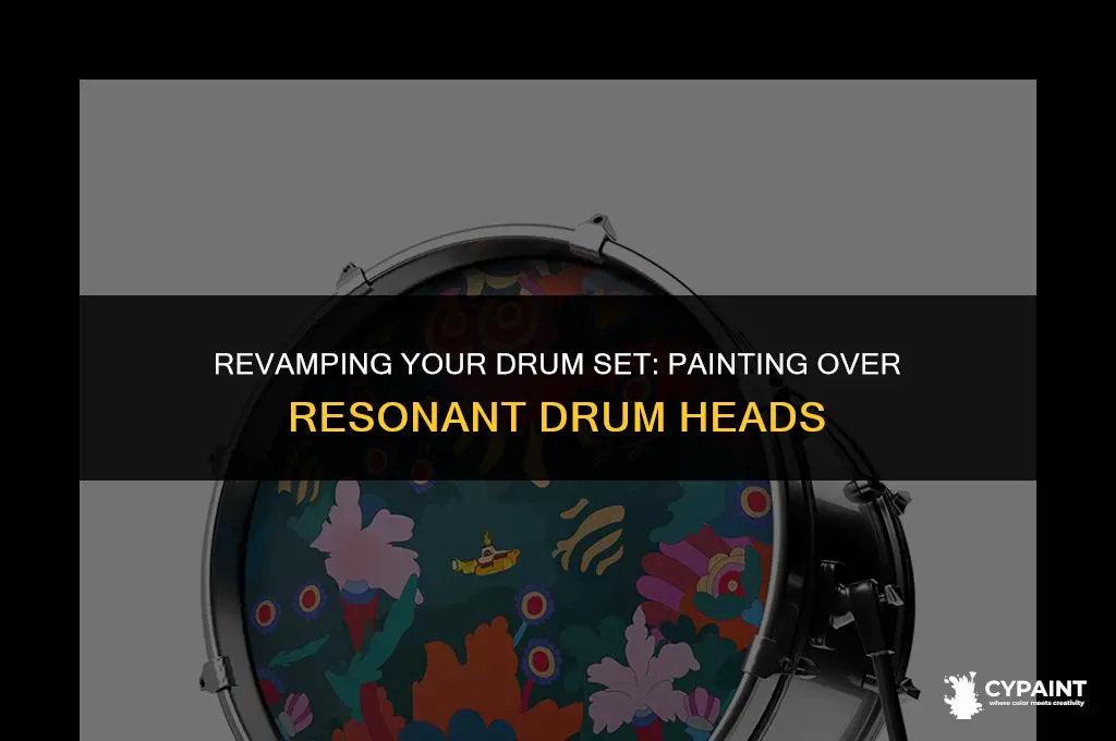 can you paint over a resonant drum head
