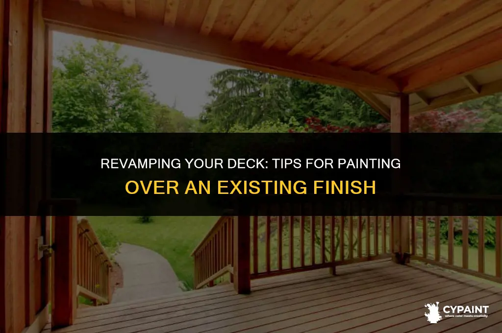 can you paint over an already painted deck