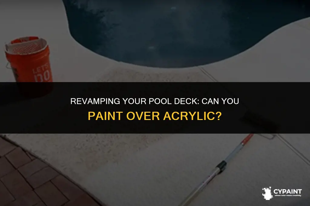can you paint over arcrylic pool deck paint