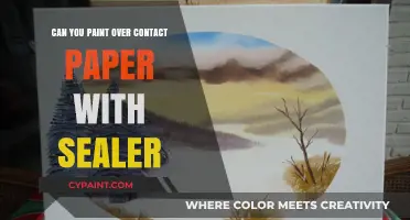 Revamping Surfaces: Painting Over Contact Paper with Sealer