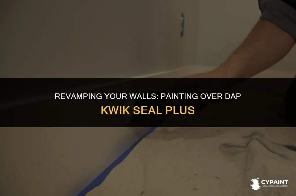 can you paint over dap kwik seal plus