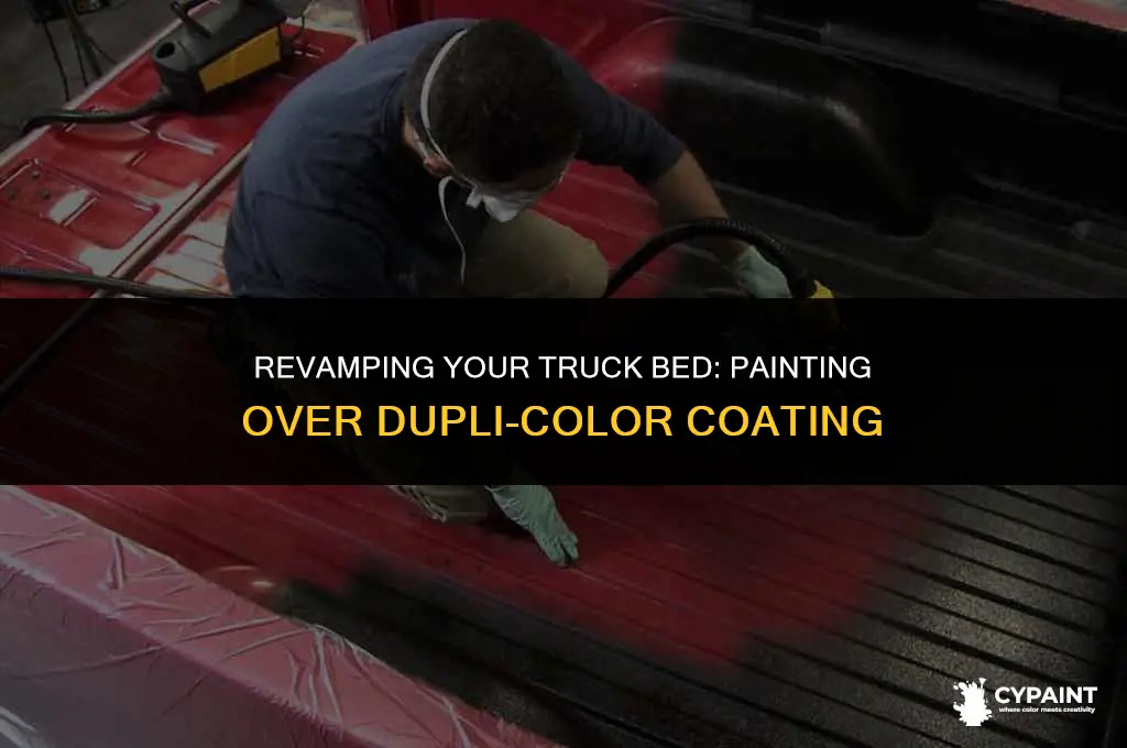 can you paint over duplicolor truck bed coating