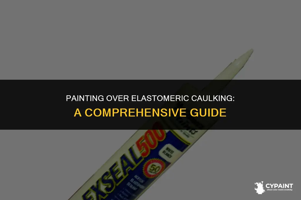 can you paint over elastomeric caulking when wet