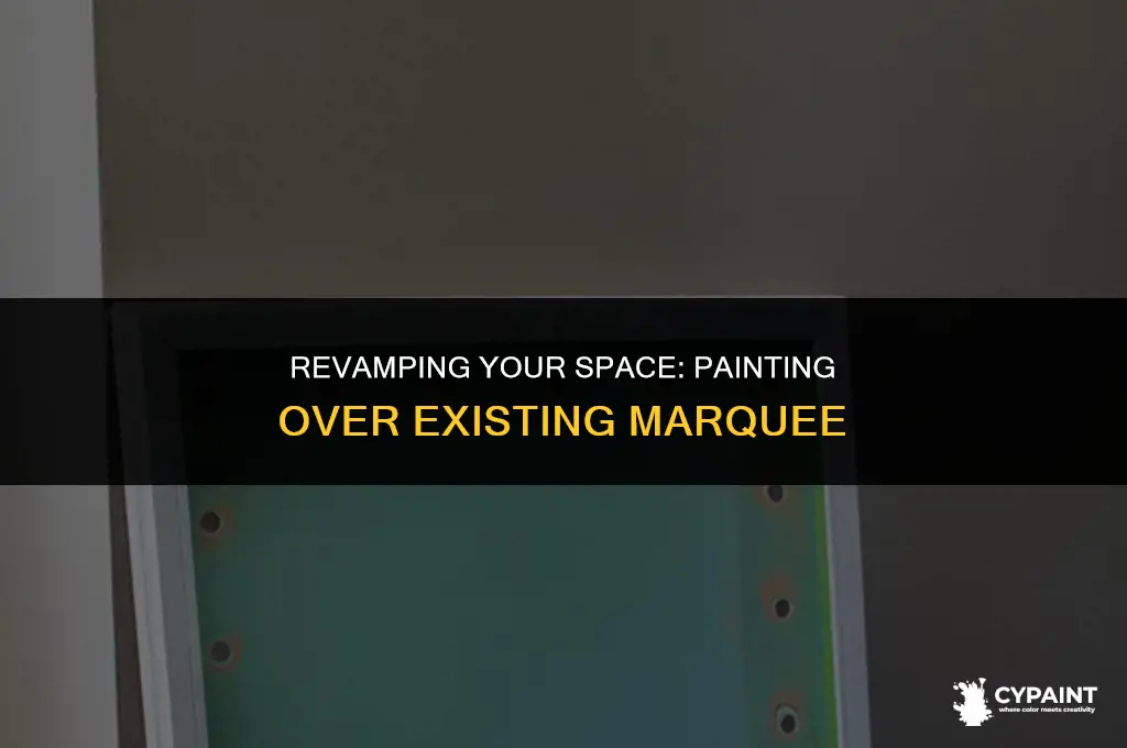 can you paint over existing playing with marquee