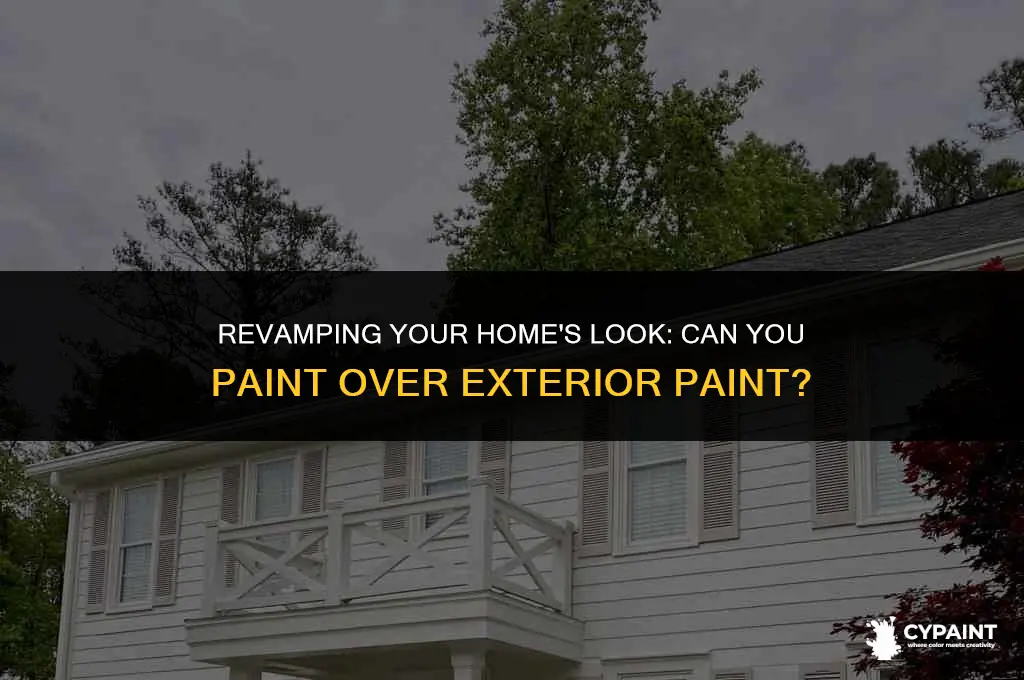 can you paint over exterior paint on building