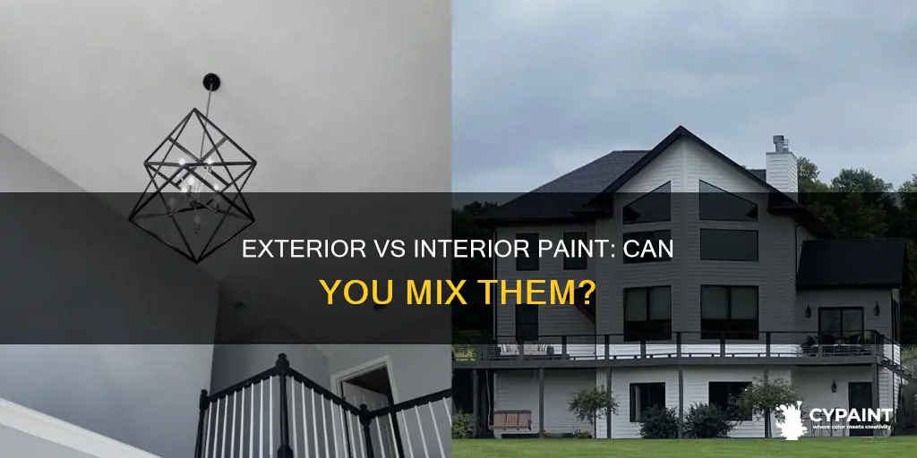 can you paint over exterior paint with interior paint