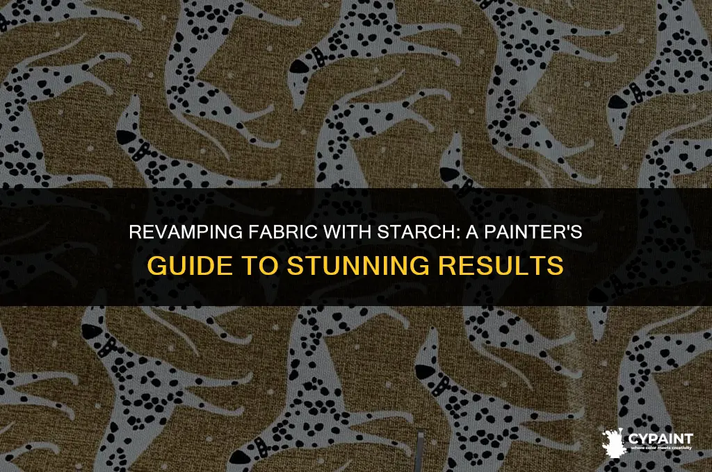can you paint over fabric with staflo starch
