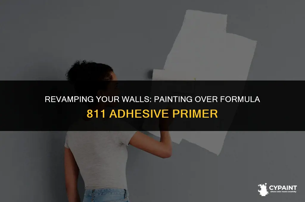 can you paint over formula 811 adhesive primer