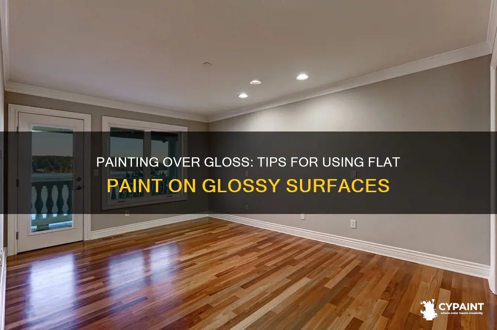 can you paint over gloss interior paint with flat paint
