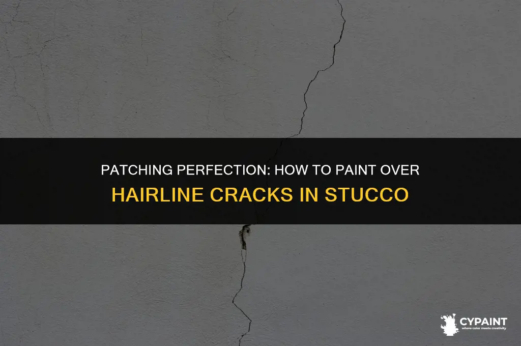 can you paint over hairline cracks in stucco