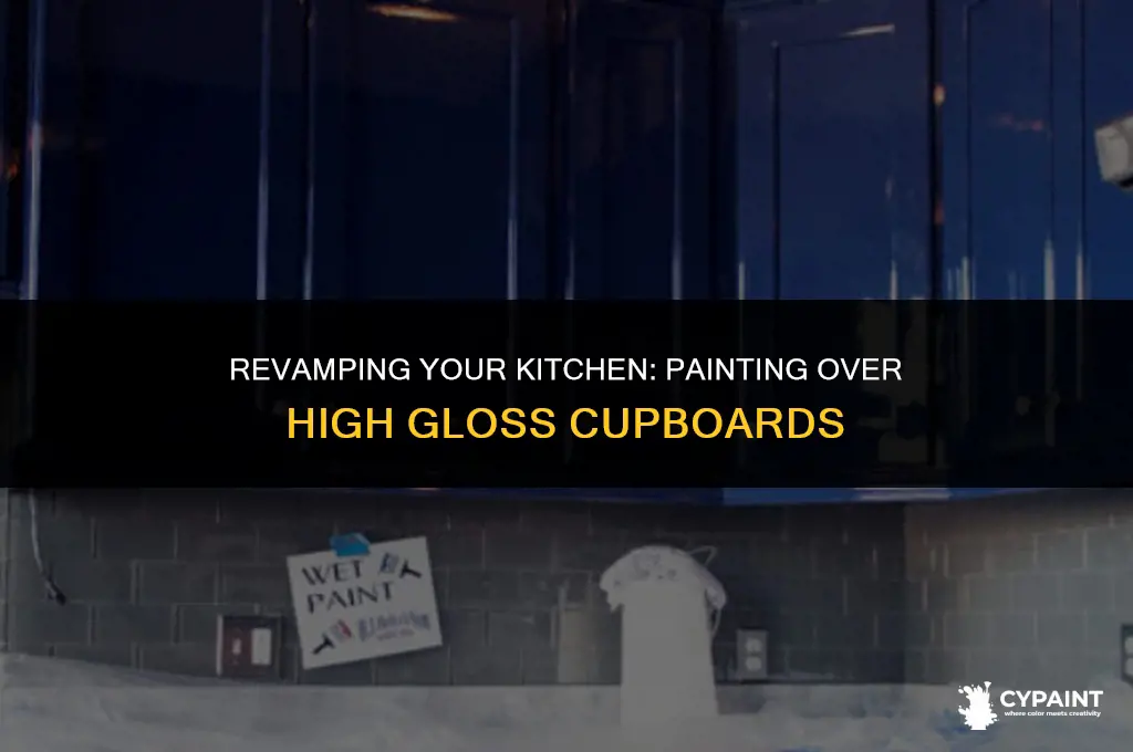 can you paint over high gloss kitchen cupboards