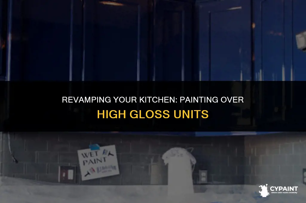 can you paint over high gloss kitchen units