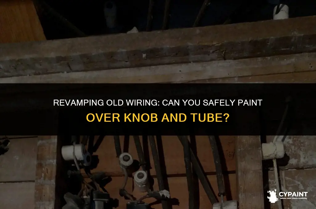 can you paint over knob and tube wiring