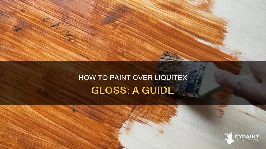 can you paint over liquitex gloss medium and varnish