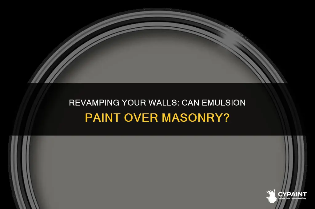 can you paint over masonry paint with emulsion