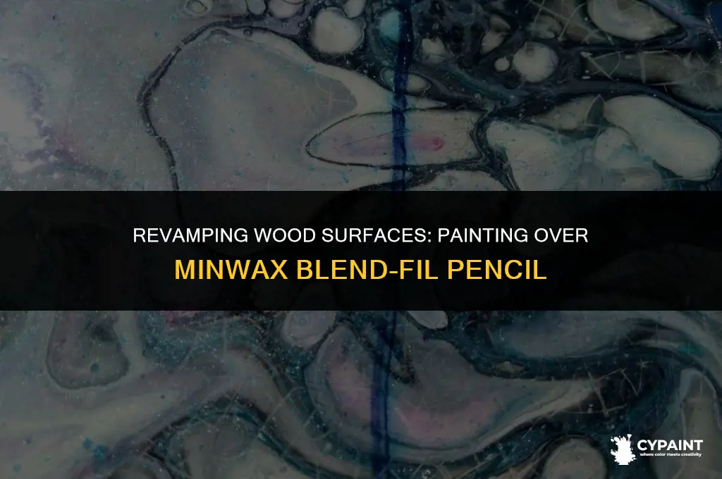 can you paint over minwax blend fil pencil