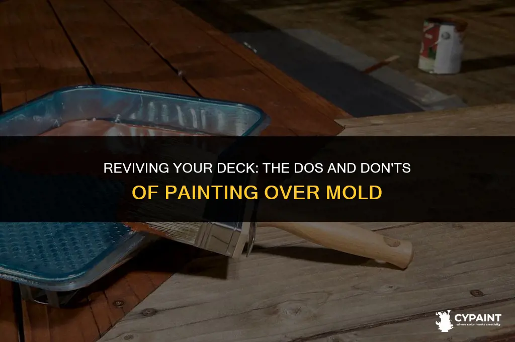 can you paint over mold on a deck