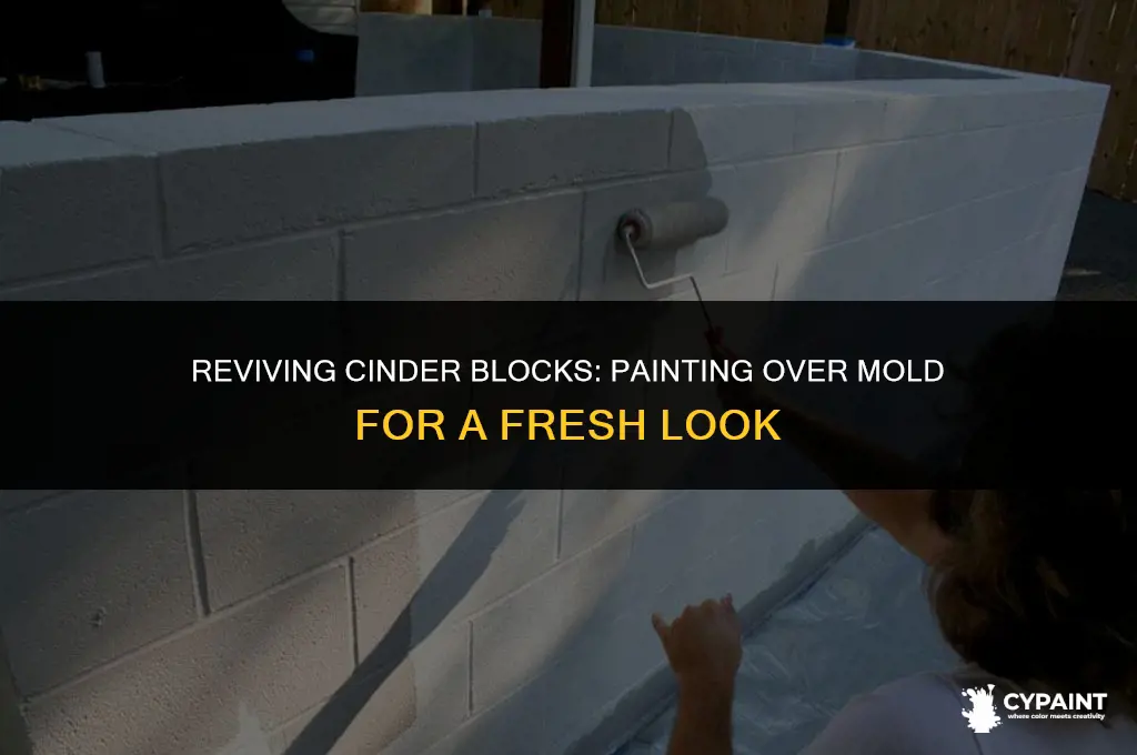 can you paint over mold on cinder block
