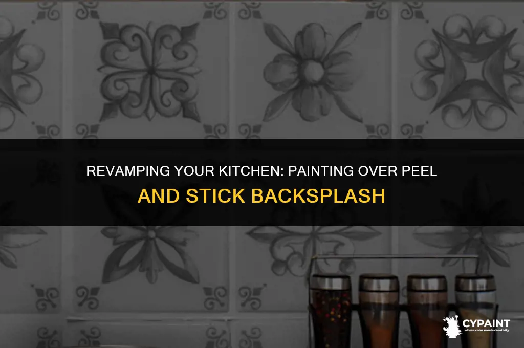 can you paint over peel and stick backsplash