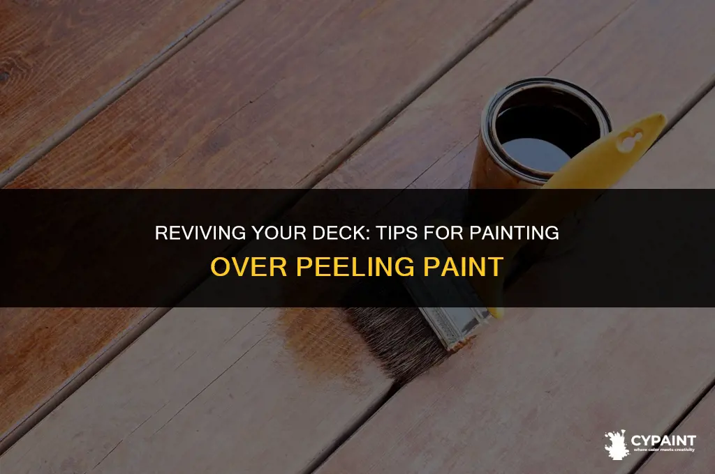 can you paint over peeling paint on deck