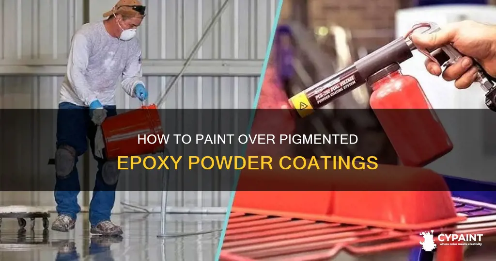 can you paint over pigmented epoxy polyester powder coating