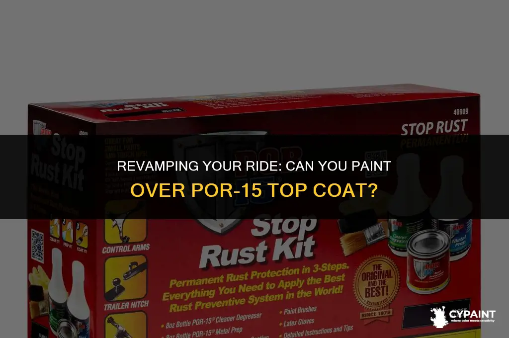 can you paint over por 15 top coat