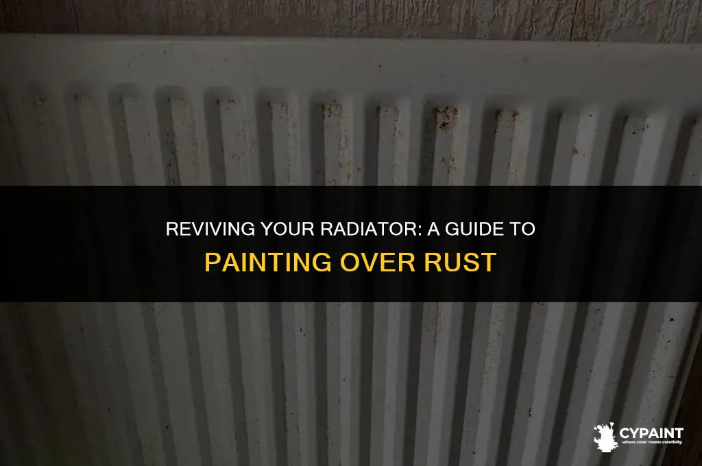 can you paint over rust on a radiator