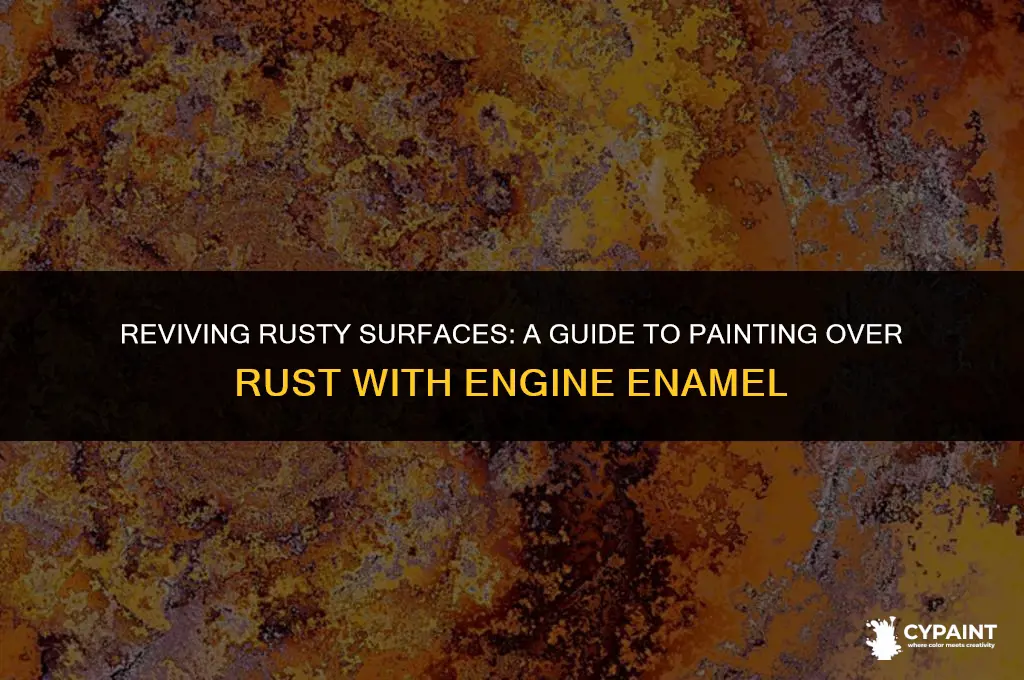 can you paint over rust with engine enamel