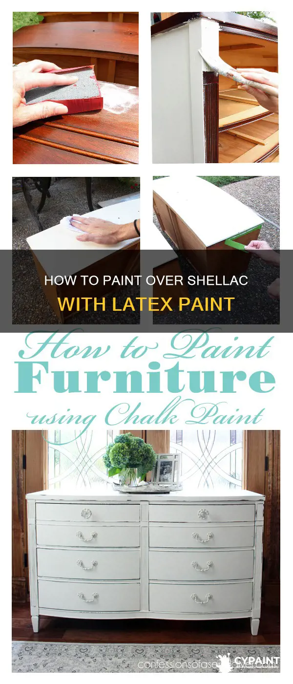can you paint over shellac with a layex paint