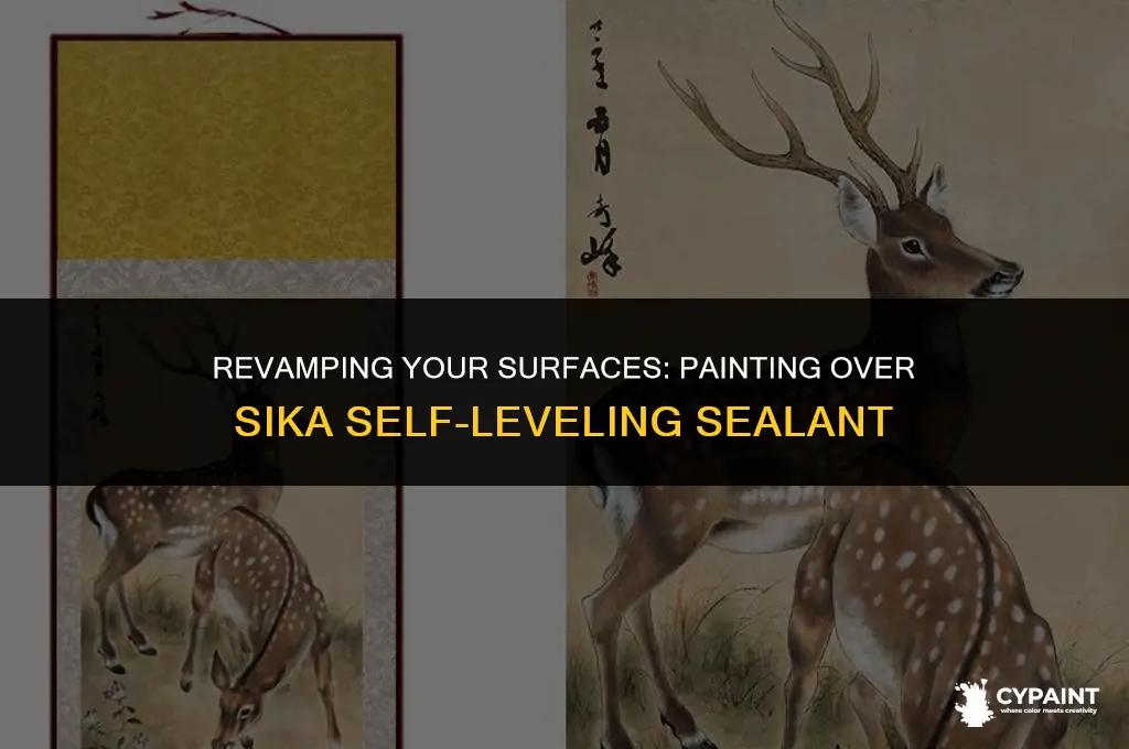 can you paint over sika self leveling sealant