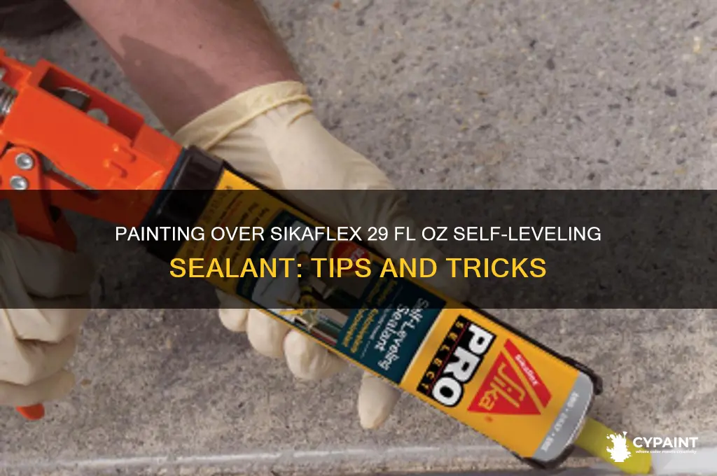 can you paint over sikaflex 29 fl oz self-leveling sealant