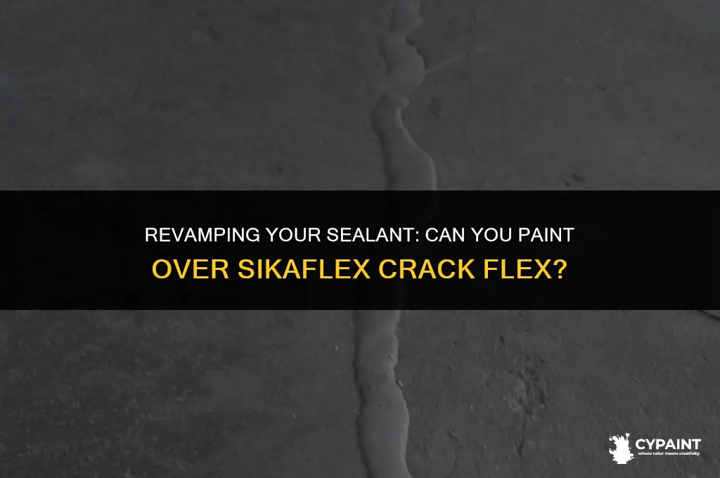can you paint over sikaflex crack flex sealant