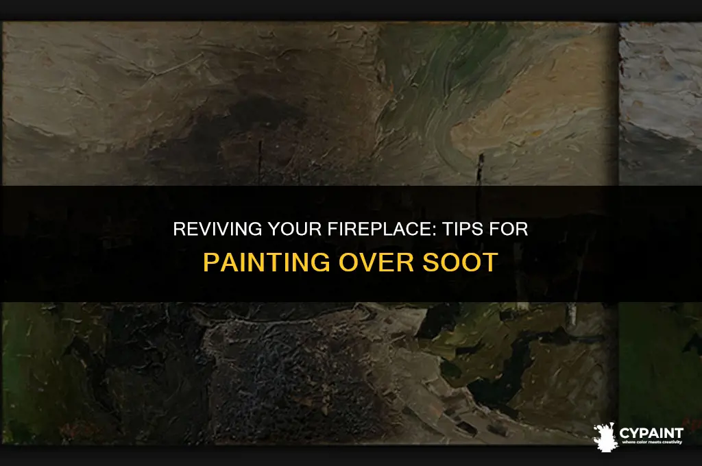 can you paint over soot in a fireplace