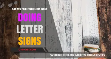 How to Paint Over Stained Letter Signs