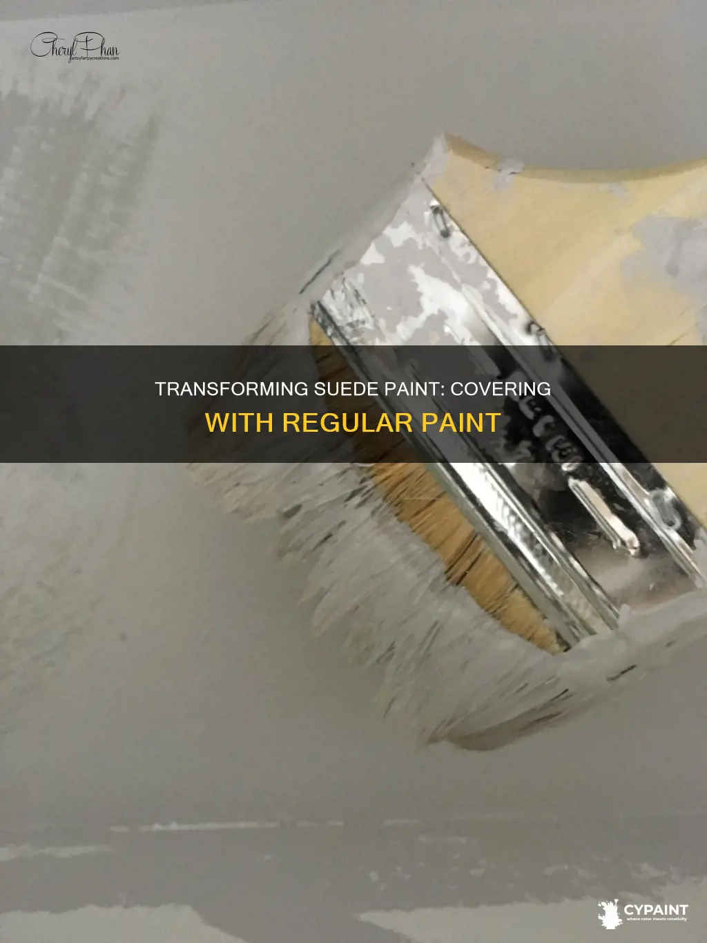 can you paint over suede paint with normal paint
