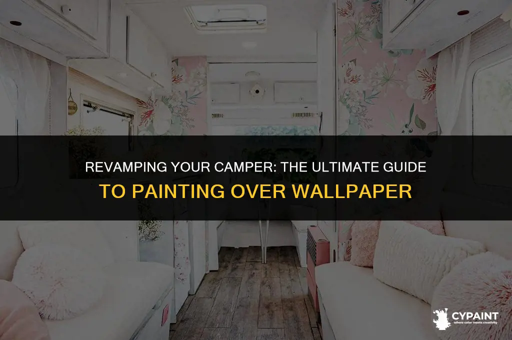 can you paint over wallpaper in a camper