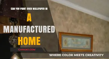 How to Paint Over Wallpaper in a Manufactured Home