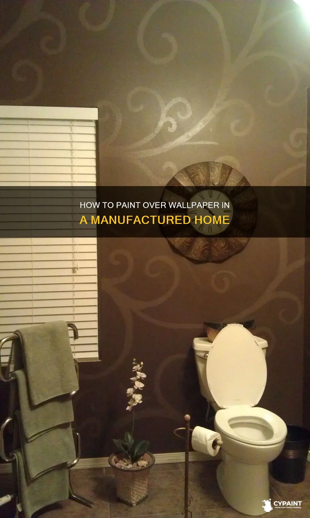 can you paint over wallpaper in a manufactured home