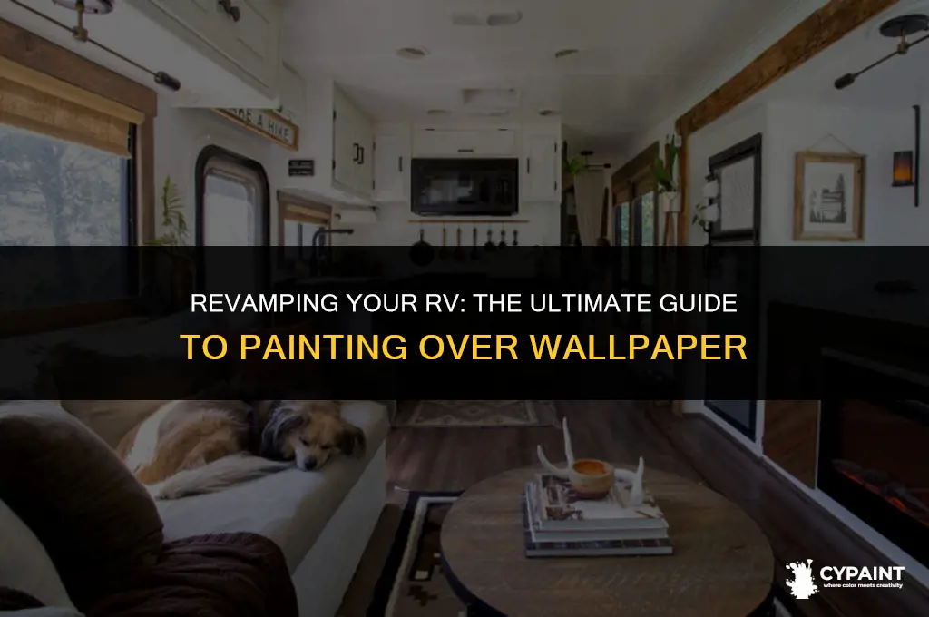 can you paint over wallpaper in a rv